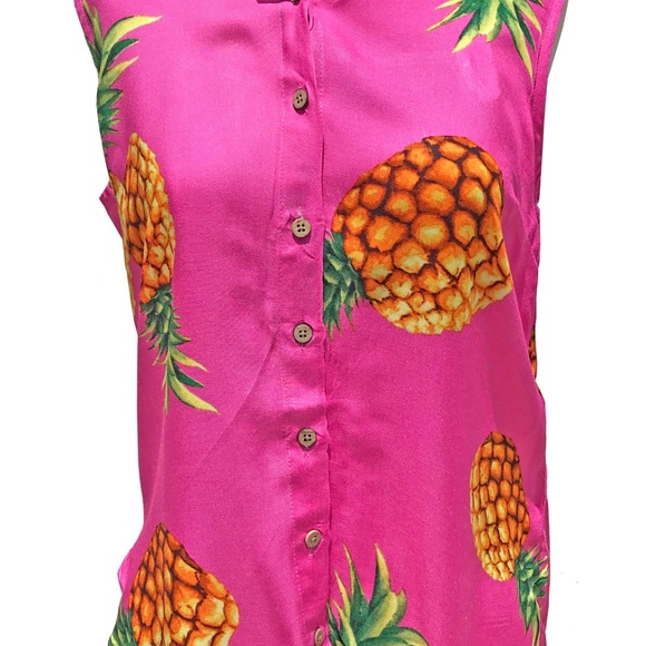 Pink pineapple sleeveless - Picture 4 of 5